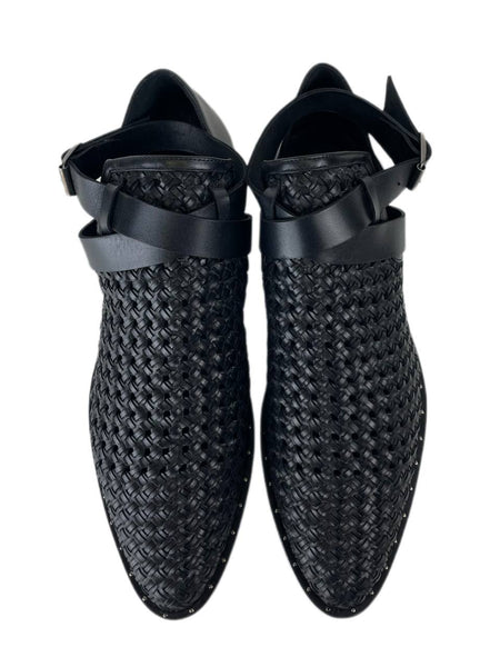 Freda Salvador Women's Black Spark Ankle Strap Bootie Loafers NWB