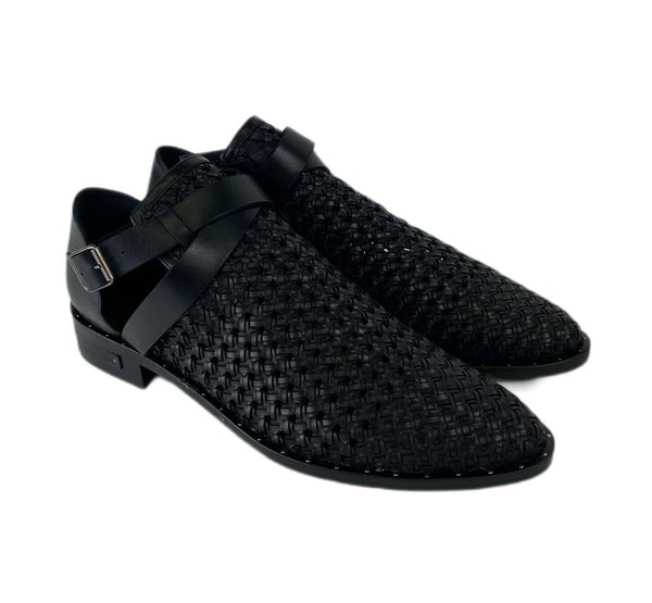 Freda Salvador Women's Black Spark Ankle Strap Bootie Loafers NWB