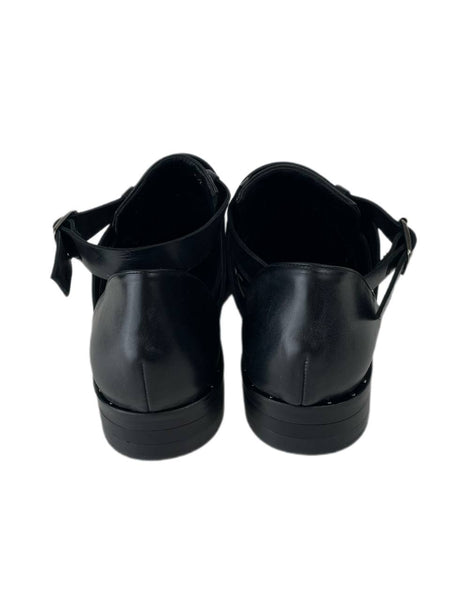 Freda Salvador Women's Black Spark Ankle Strap Bootie Loafers NWB