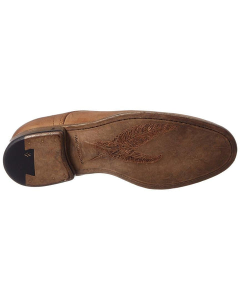 JOHN VARVATOS Men's Wood Brown Stanton Laceless Derby NWOB