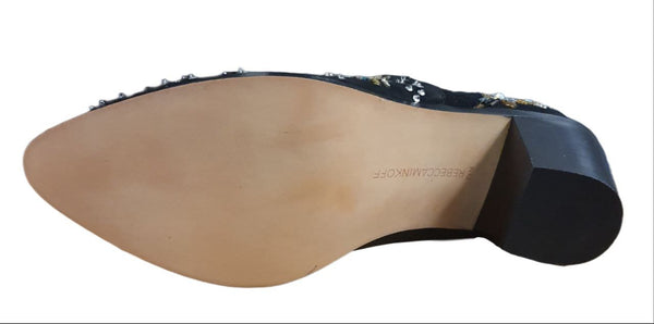 REBECCA MINKOFF Women's Black Stargazer Lucy Embroidery Booties NWB