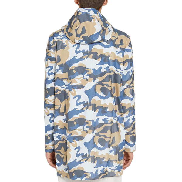 STUTTERHEIM Unisex Denim Camo Stockholm DS Raincoat Small NEW