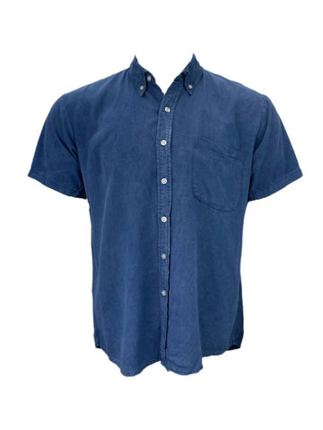 HANDSOME ME Men's Orange Stone Wash Button-Down Shirt NWT