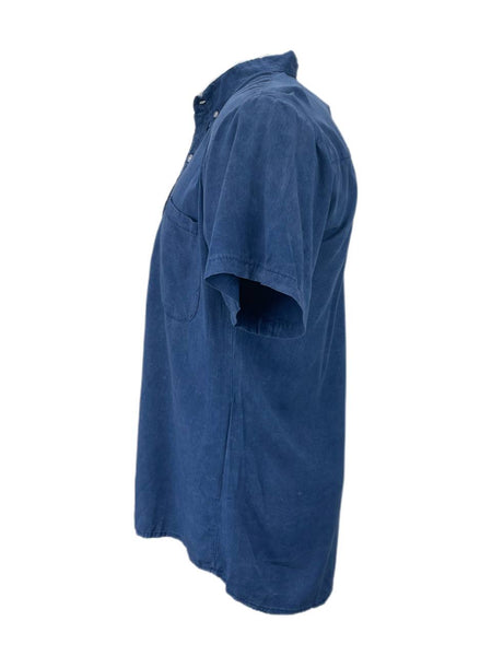 HANDSOME ME Men's Blue Stone Wash Button-Down Shirt NWT