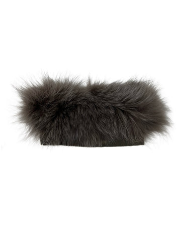 Max Mara Women's Brown Susanna Fox Fur Cuffs One Size NWT