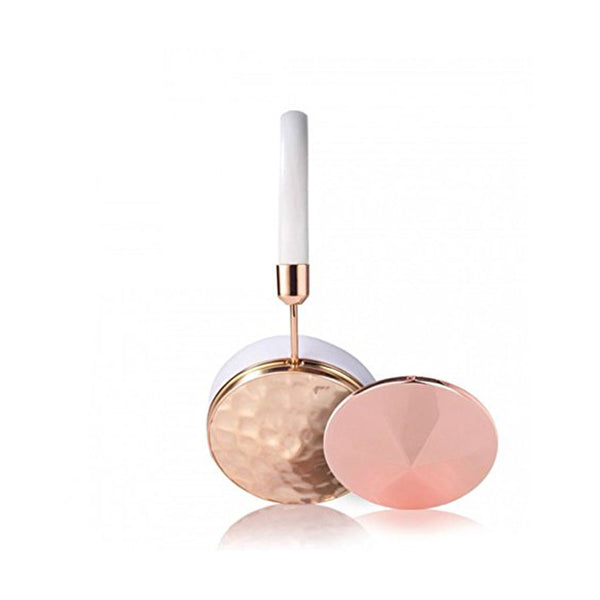 Frends Taylor White Leather Over-the-Ear Headphones Bundle - Hammered Rose Gold