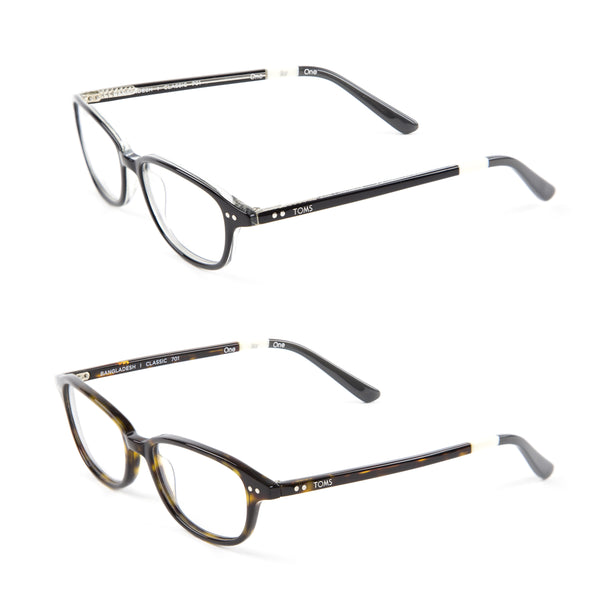 Tom's Bangladesh Rectangular Eyeglass Frames 48mm $149.95 NEW