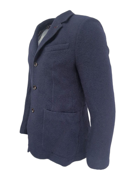 TED BAKER Men's Blue Textured Wool 3 Button Blazer #MMJ-KAPOOR NWT