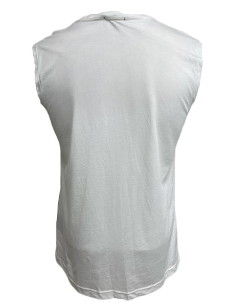BLK DNM Men's White Sleeveless Cotton T-Shirt 28 Size L NWT