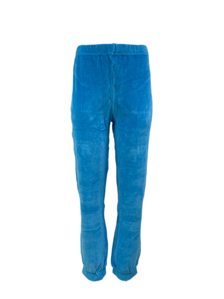 SUZIE KONDI Women's Turquoise Velour Slim Harem Pants #SK1908 M NWT