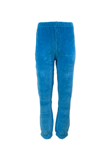 SUZI KONDI Women's Turquoise Velour Harem Pants #SK1908 Medium $195 NWT
