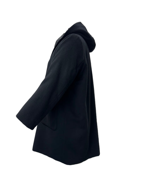 Marina Rinaldi Women's Black Tallero Button Closure Coat NWT