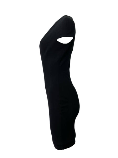 SOLACE London Black Tamara Mini Dress Size US 4 NWT