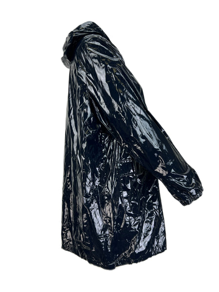 Marina Rinaldi Women's Black Tamke Hooded Rain Jacket NWT