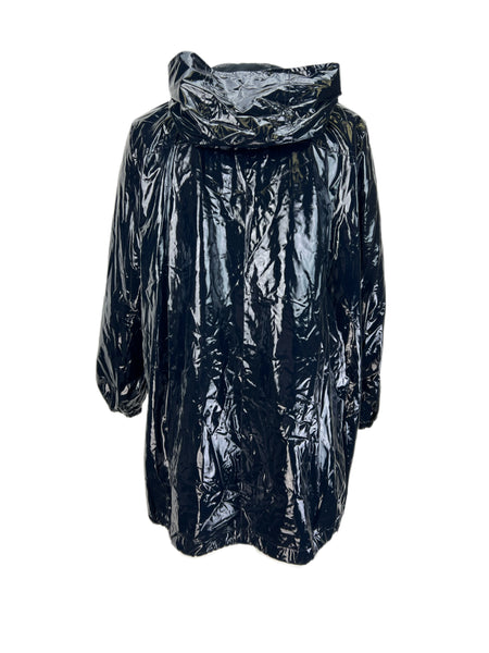 Marina Rinaldi Women's Black Tamke Hooded Rain Jacket NWT