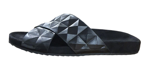 REBECCA MINKOFF Women's Black Pu Tammi Slides #M3111009 NWB