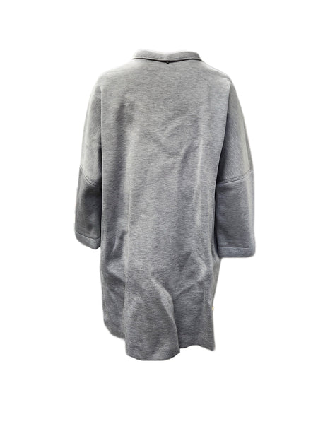 Marina Rinaldi Women's Grey Tamoa Button Closure Coat NWT