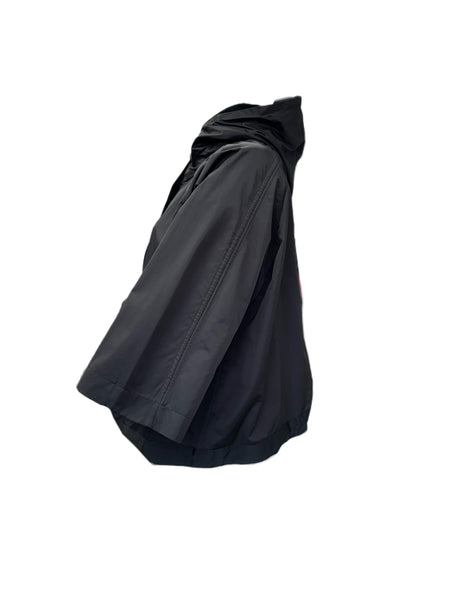 Marina Rinaldi Women's Black Tango Zipper Closure Rain Coat NWT