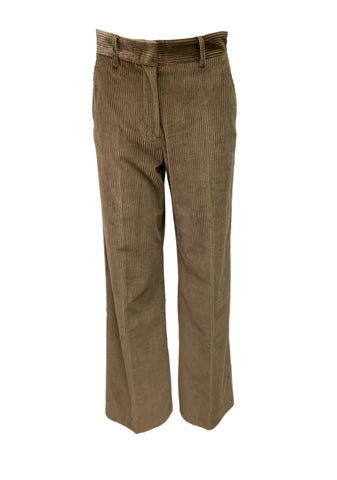 Max Mara Women's Brown Tania Straight Leg High Rise Pants NWT