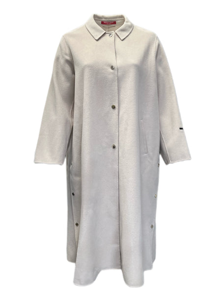 Marina Rinaldi Women's Beige Tarina Button Closure Coat NWT
