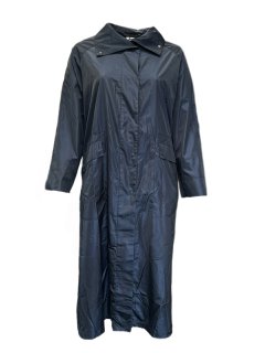 Marina Rinaldi Women's Navy Tattile Button Closure Coat NWT