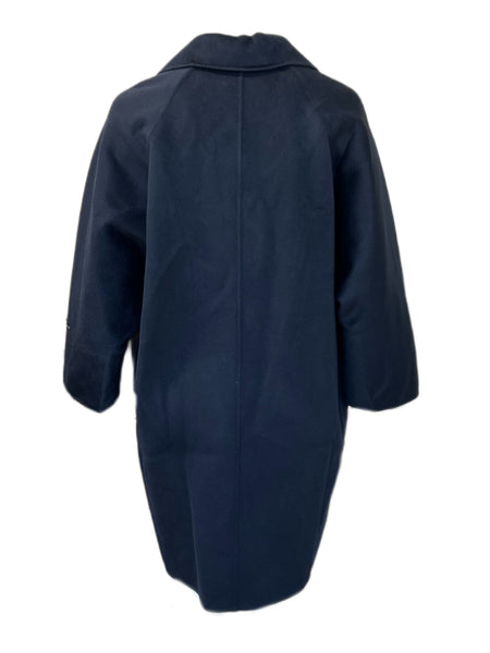 Marina Rinaldi Women's Navy Tazzina Wool Coat NWT