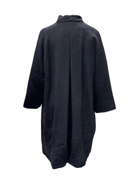 Marina Rinaldi Women's Black Tazzina Button Closure Coat NWT