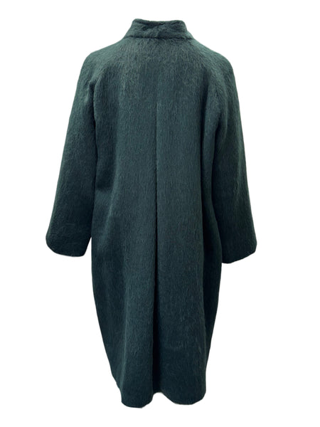 Marina Rinaldi Women's Green Tazzina Button Closure Coat NWT