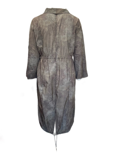 Marina Rinaldi Women's Brown Tebe Elastic Waist Rain Coat Size NWT