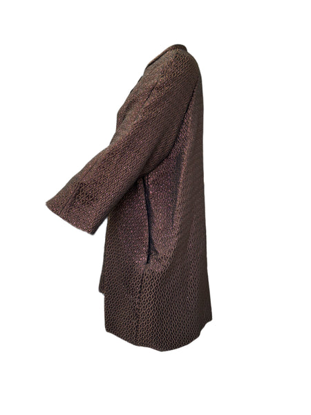 Marina Rinaldi Women's Brown Tecnica Button Closure Jacket NWT