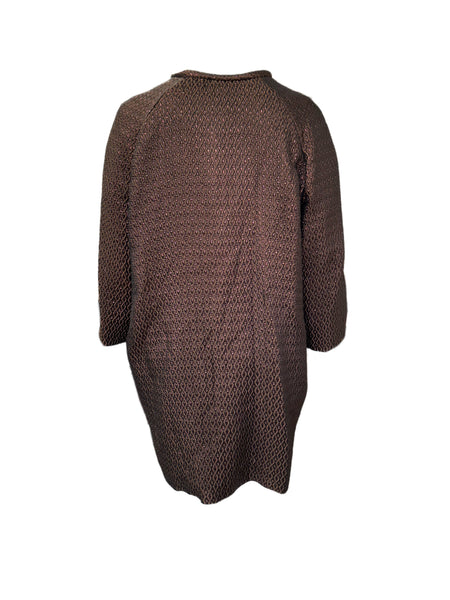 Marina Rinaldi Women's Brown Tecnica Button Closure Jacket NWT