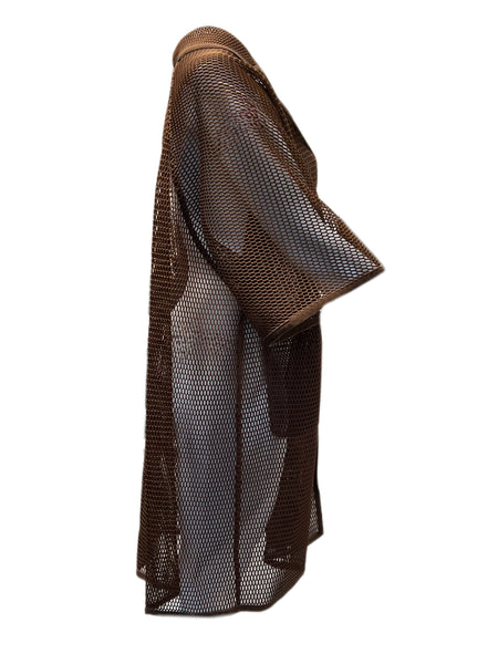 Marina Rinaldi Women's Brown Teiera Mesh Jacket Size 22W/31 NWT