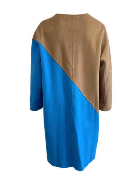 Marina Rinaldi Women's Camel Telefilm Virgin Wool Coat NWT