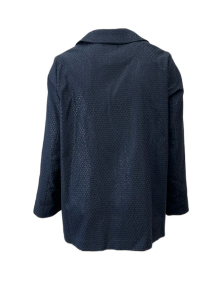 Marina Rinaldi Women's Black Nativo Patch Pockets Wool Coat Size 20W/29 NWT