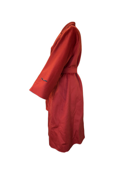 Marina Rinaldi Women's Red Tempera Belted Coat NWT