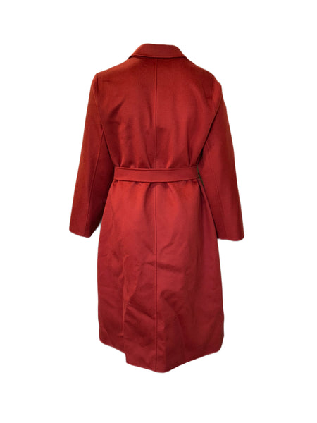 Marina Rinaldi Women's Red Tempera Belted Coat NWT
