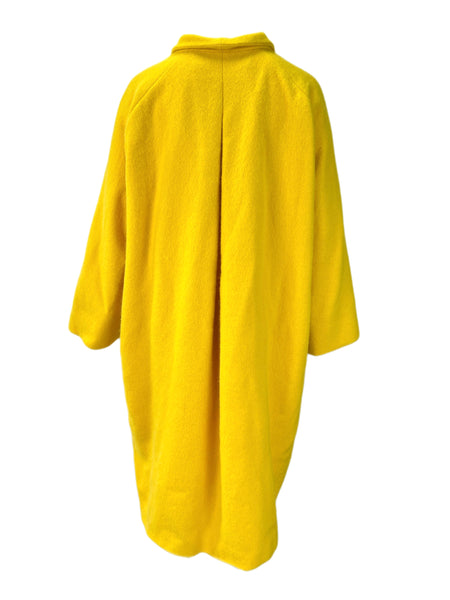 Marina Rinaldi Women's Yellow Temperie Wool Coat NWT