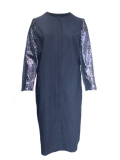 Marina Rinaldi Women's Navy Tennis Zipper Closure Coat NWT