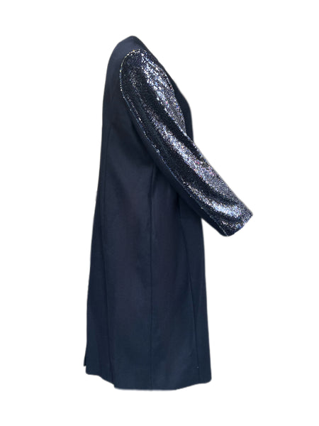 Marina Rinaldi Women's Navy Tennis Zipper Closure Coat NWT