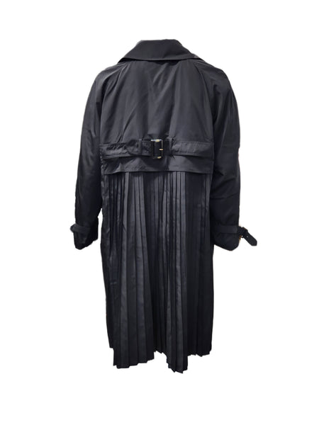 Marina Rinaldi Women's Black Tennis Button Closure Rain Coat NWT