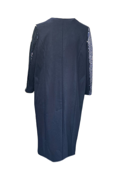 Marina Rinaldi Women's Navy Tennis Zipper Closure Coat NWT