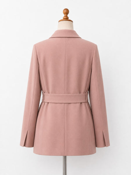 Max Mara Women's Pink Teso Belted Jacket NWT