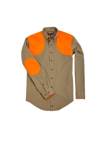 BALL AND BUCK Men's Tan/Blaze The Hunters Shirt Field Grade $158 NWOT