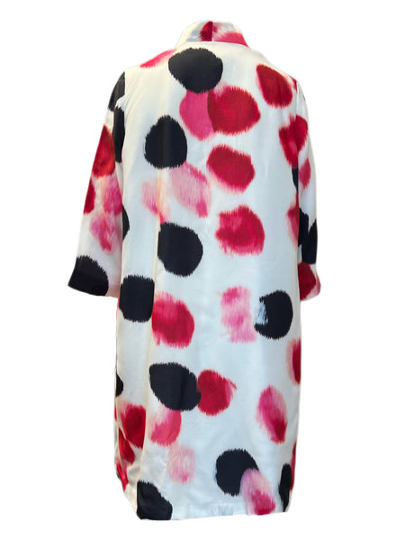 Marina Rinaldi Women's Multicolored Tiara Duster Jacket NWT