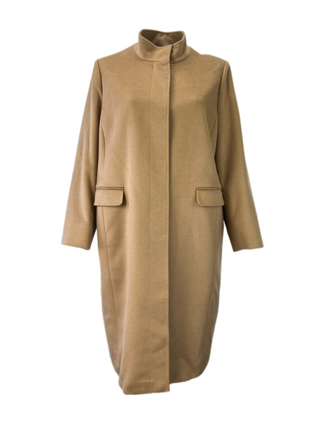 Marina Rinaldi Women's Camelo Tifoso Wool Coat NWT