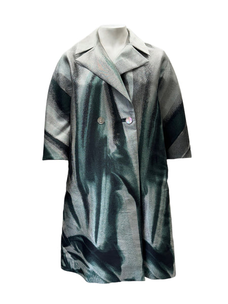 Marina Rinaldi Women's Green Timer Button Closure Jacket NWT