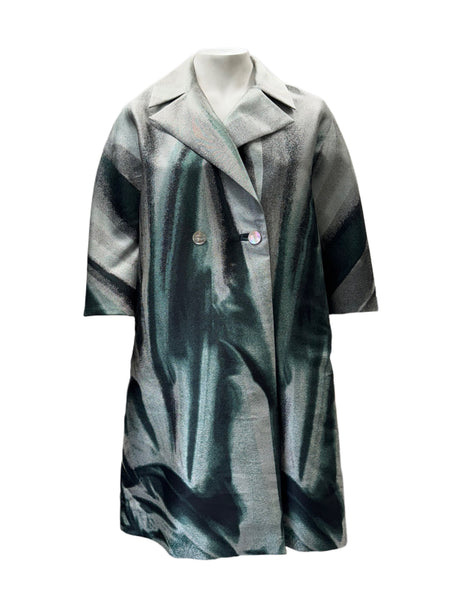 Marina Rinaldi Women's Green Timer Button Closure Jacket NWT