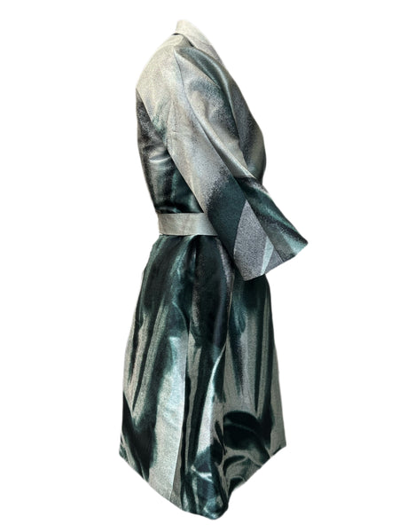 Marina Rinaldi Women's Green Timer Button Closure Coat Size 18W/27 NWT