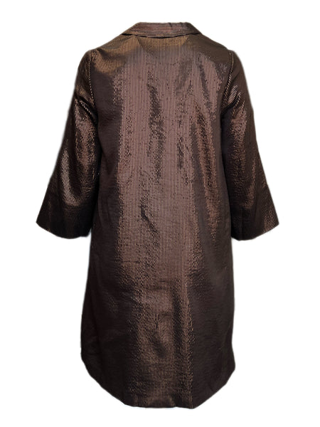 Marina Rinaldi Women's Brown Timone Button Closure Jacket NWT