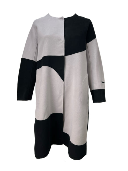 Marina Rinaldi Women's Grey Tipico Wool Coat NWT